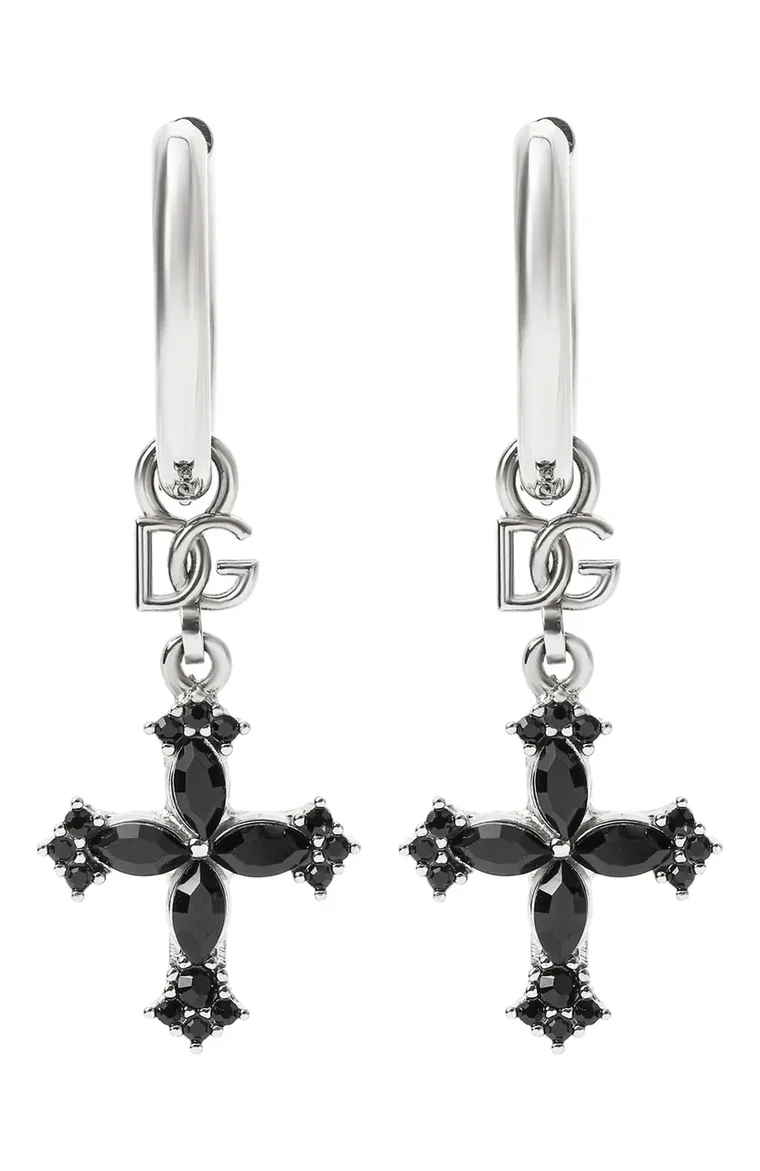 Dolce & Gabbana · серебряные серьги с крестом Dolce & Gabbana · серебряные серьги с крестом